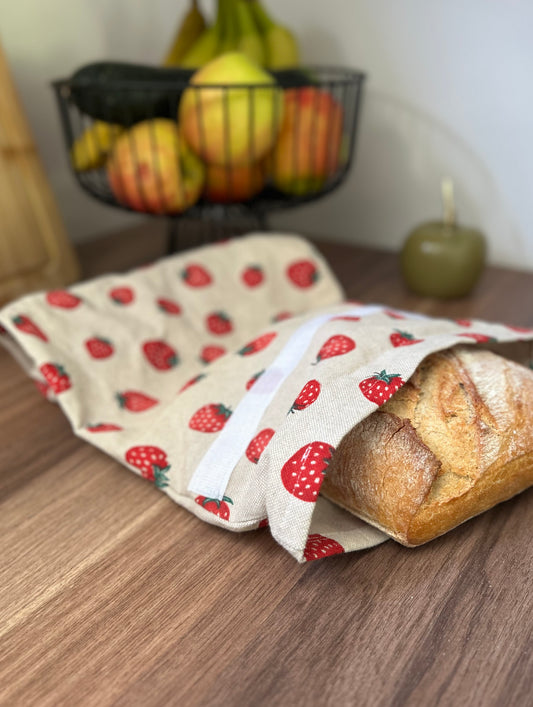 Sac à pain en lin-coton personnalisable