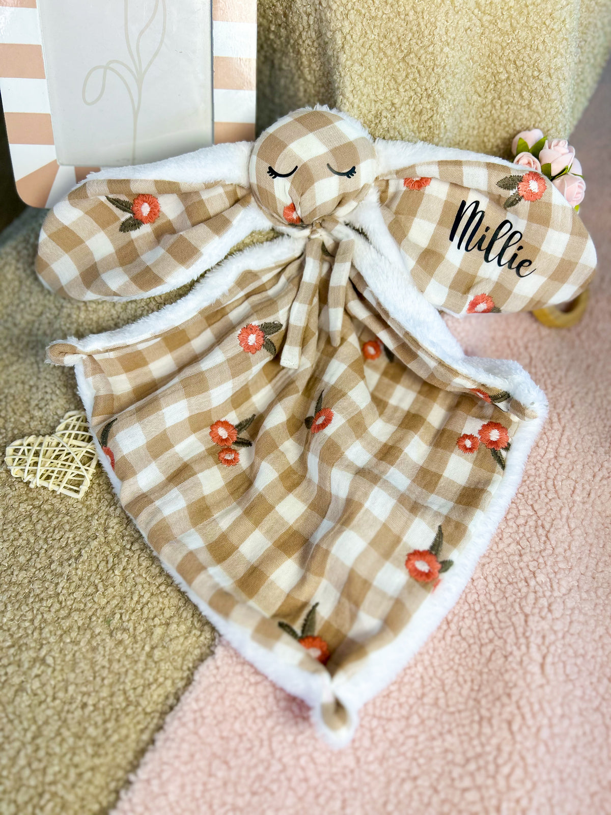 Doudou lapin -Billie- personnalisable