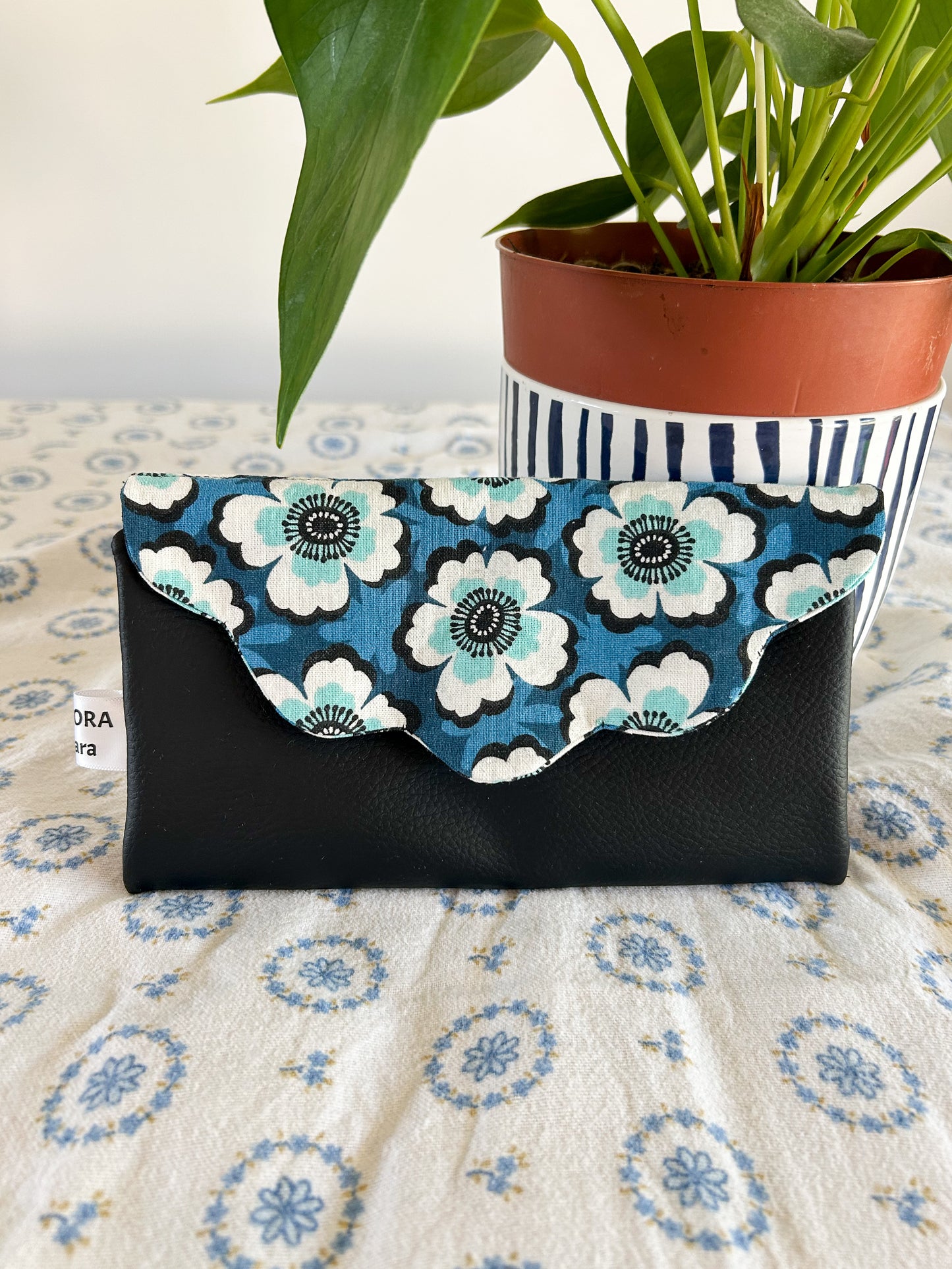 Sac bandoulière & portefeuille “Midnight Blossom” 🪻