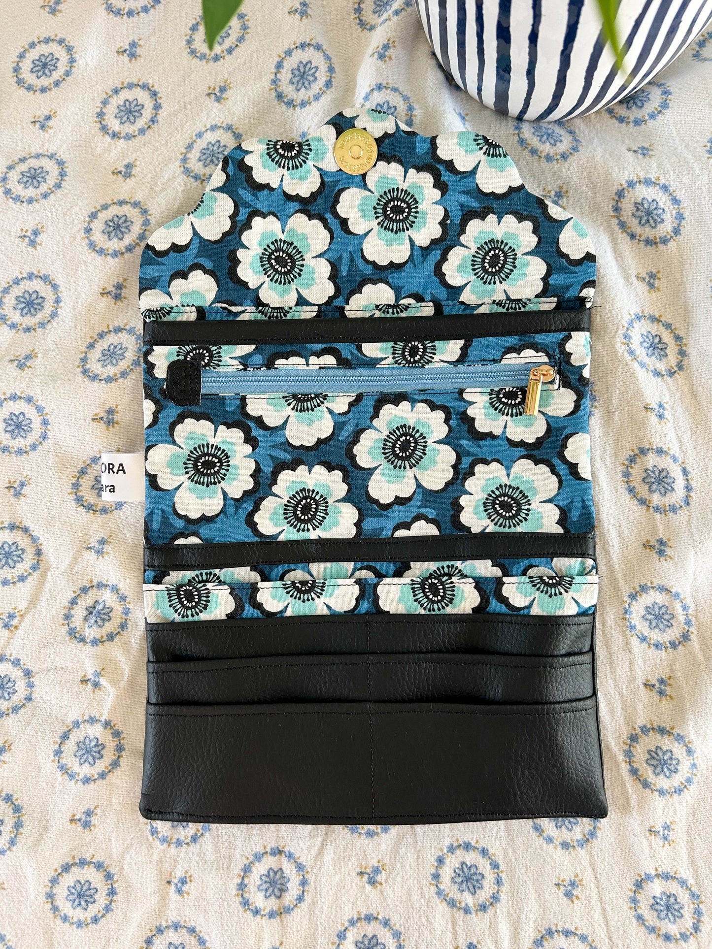 Sac bandoulière & portefeuille “Midnight Blossom” 🪻