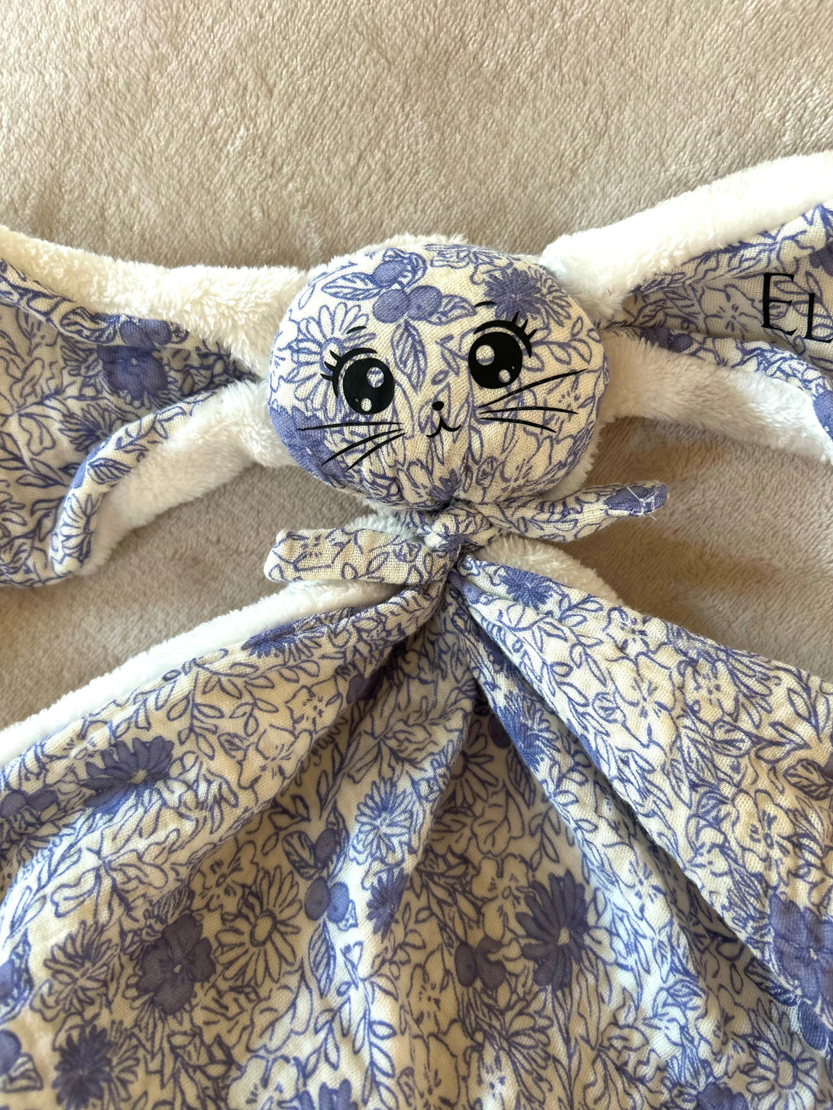 Doudou lapin personnalisable