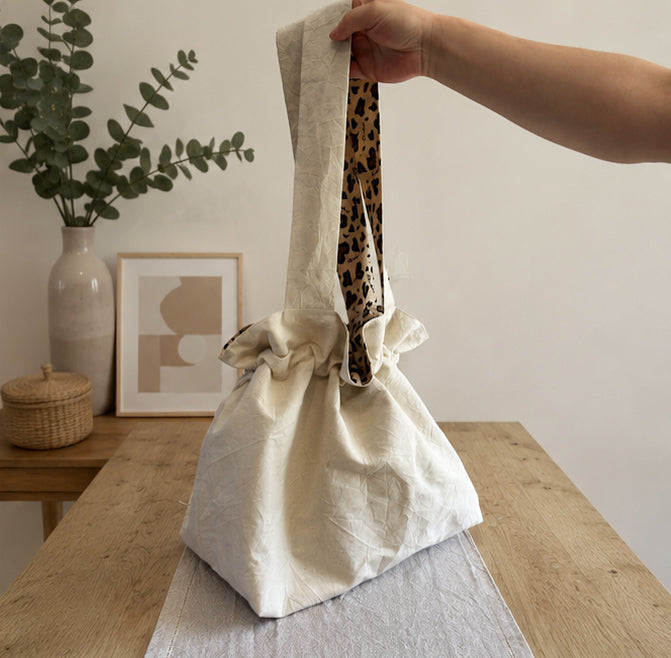 Sac XXL entièrement réversible - Léopard