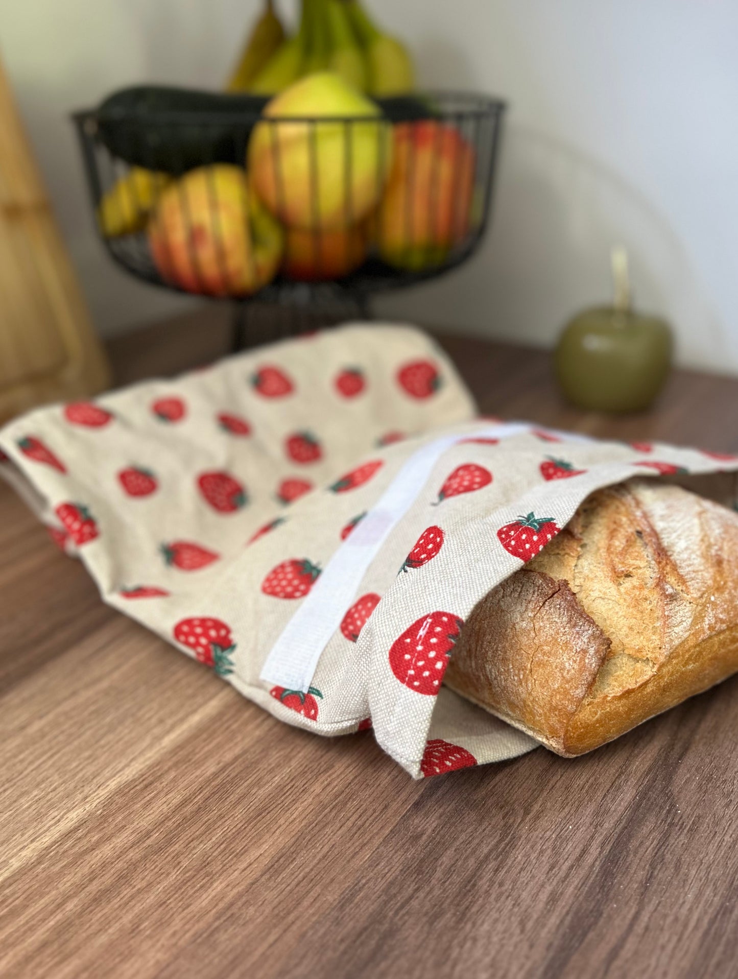Sac à pain en lin-coton personnalisable