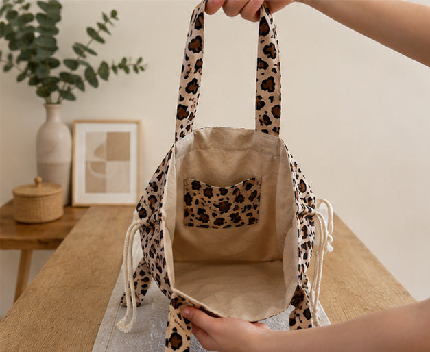 Sac XXL entièrement réversible - Léopard