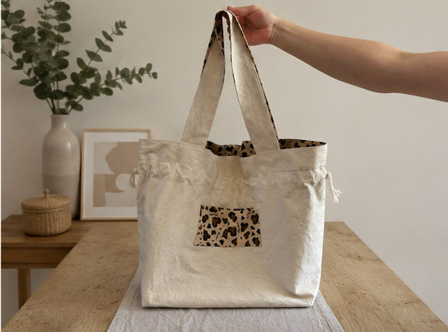 Sac XXL entièrement réversible - Léopard