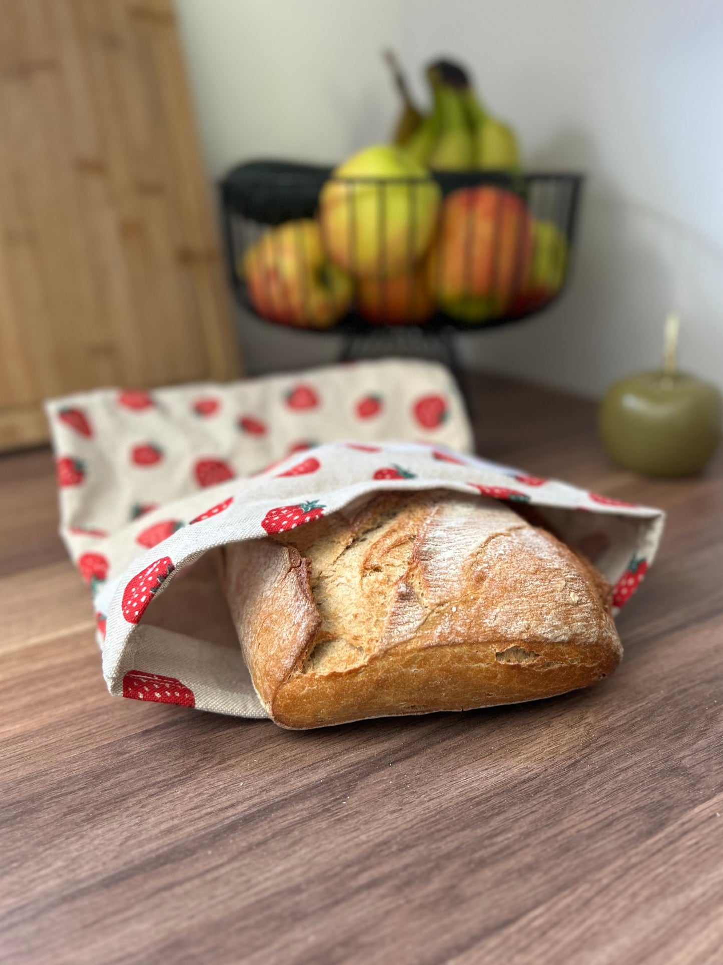 Sac à pain en lin-coton personnalisable