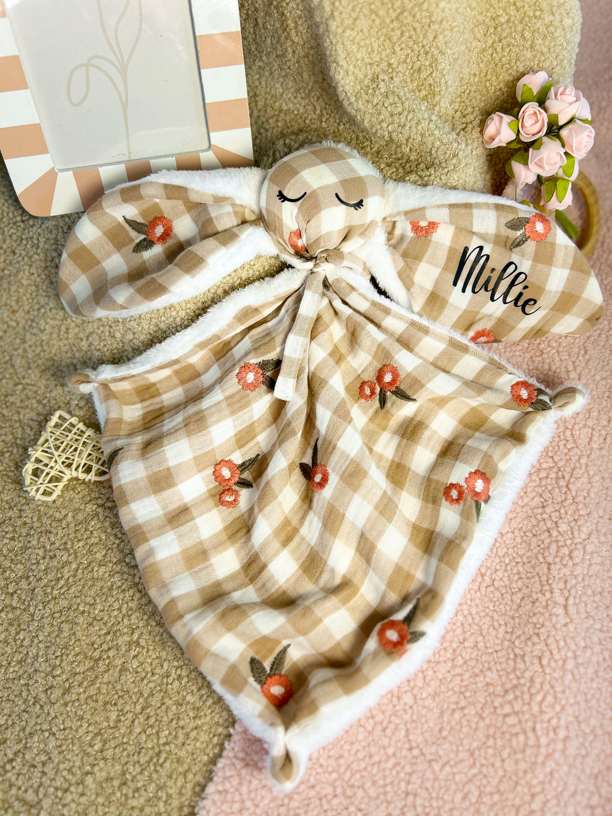 Doudou lapin -Billie- personnalisable