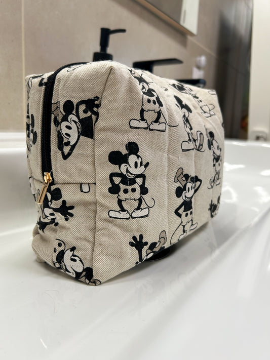 Trousse de toilette XXL matelassée - old Mickey