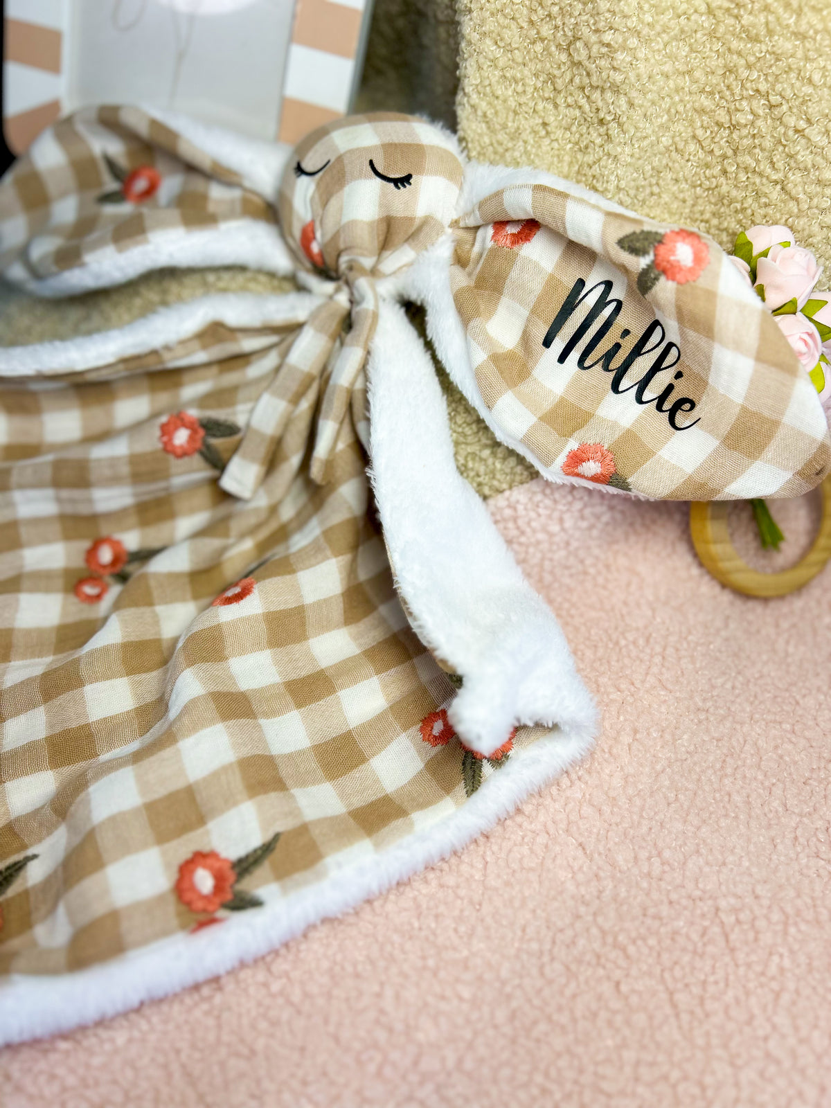 Doudou lapin -Billie- personnalisable